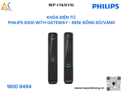 Khóa điện tử Philips 9300 with Gateway - Đen/ Đồng Đỏ/Vàng